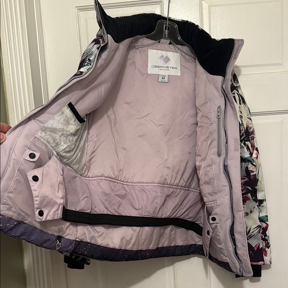 Obermeyer Multicolor Floral Ski/Snowboard Jacket - Picture 8 of 8